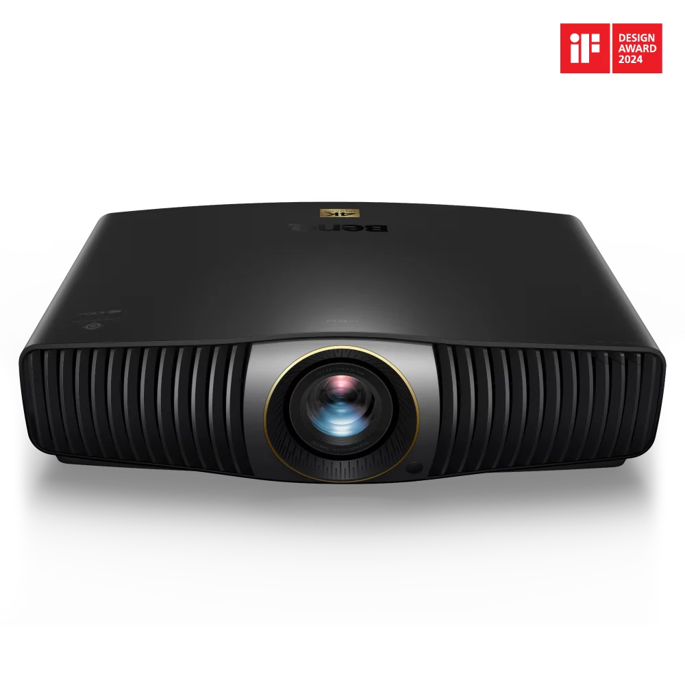 BenQ W5800 4K UHD Laser Home Cinema Projector | 2600 Lumens | 100% DCI-P3 1 ORwins Luxury Home Theater Installation in Jodhpur & Jaipur Front angle view of the premium BenQ W5800 4K Laser Projector for home theaters.