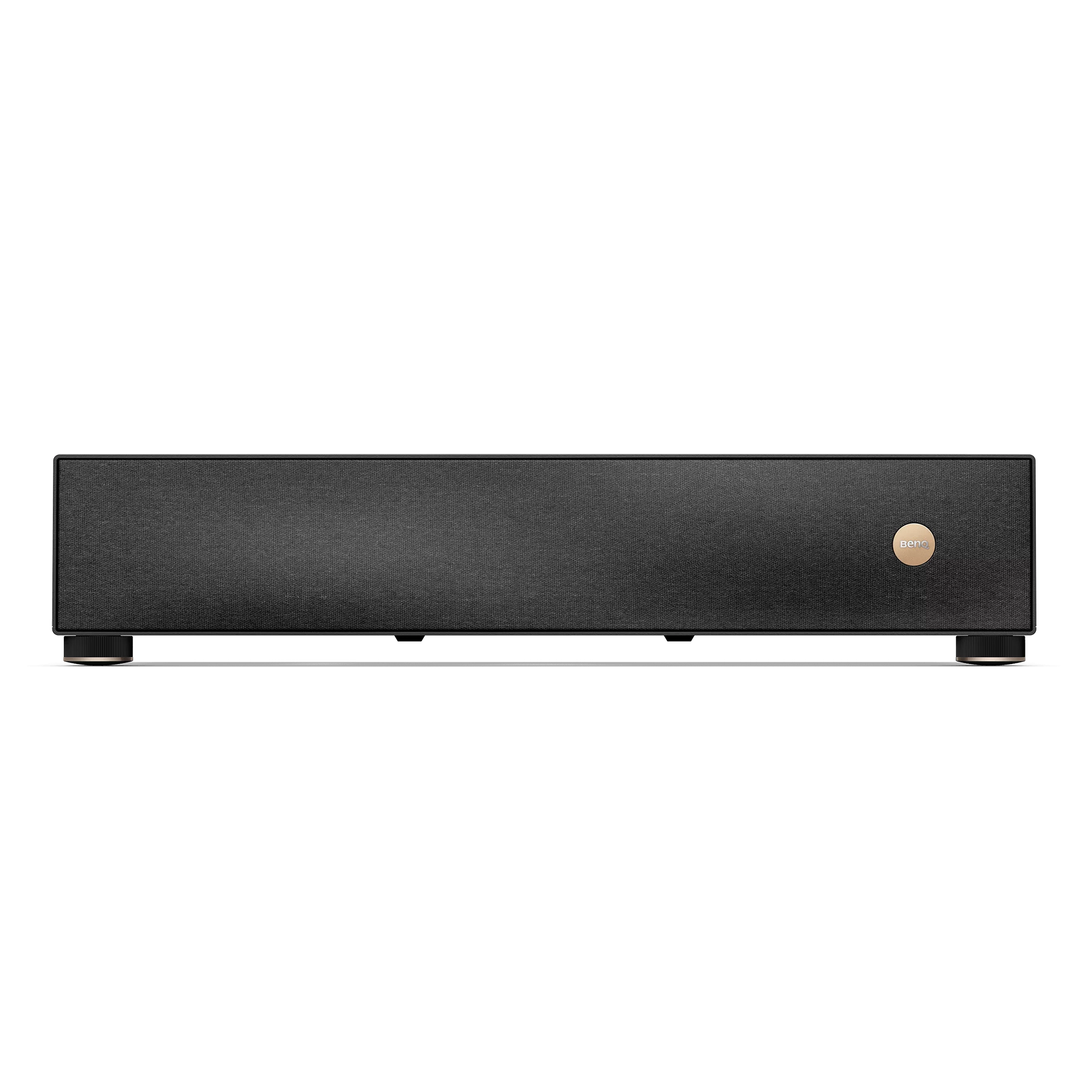 BenQ V5010i 4K UHD Ultra Short Throw RGB Laser TV Projector 1 ORwins Luxury Home Theater Installation in Jodhpur & Jaipur BenQ V5010i ultra short throw 4K RGB laser projector front view on home theater console.